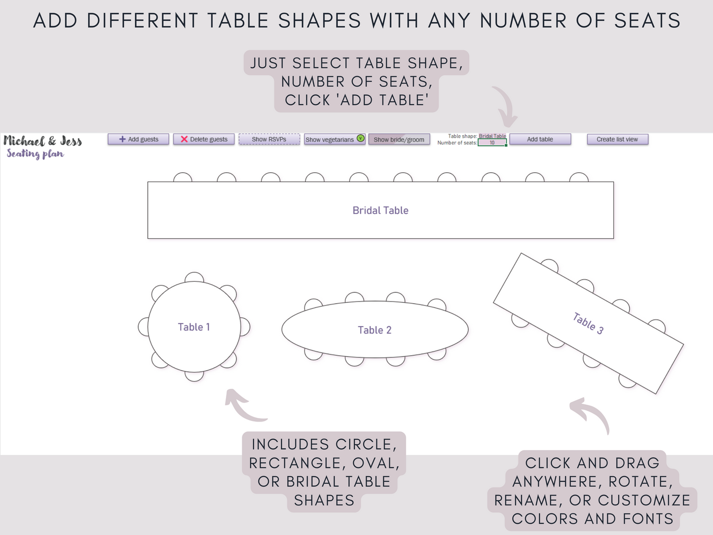 NEW Seating Chart App | SEATBREEZE | Guest list to dream wedding seating plan in 5 minutes