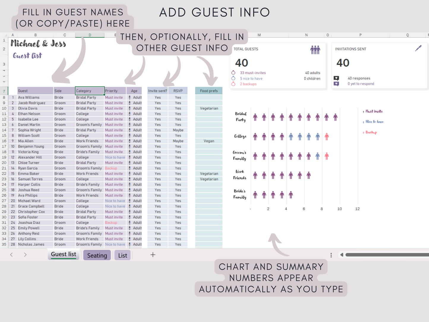 NEW Seating Chart App | SEATBREEZE | Guest list to dream wedding seating plan in 5 minutes