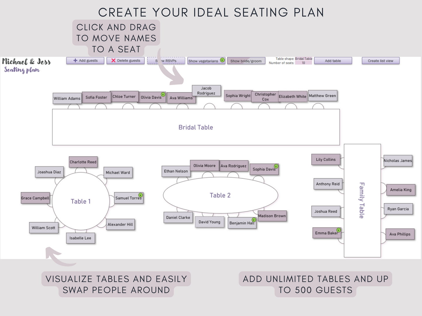 NEW Seating Chart App | SEATBREEZE | Guest list to dream wedding seating plan in 5 minutes