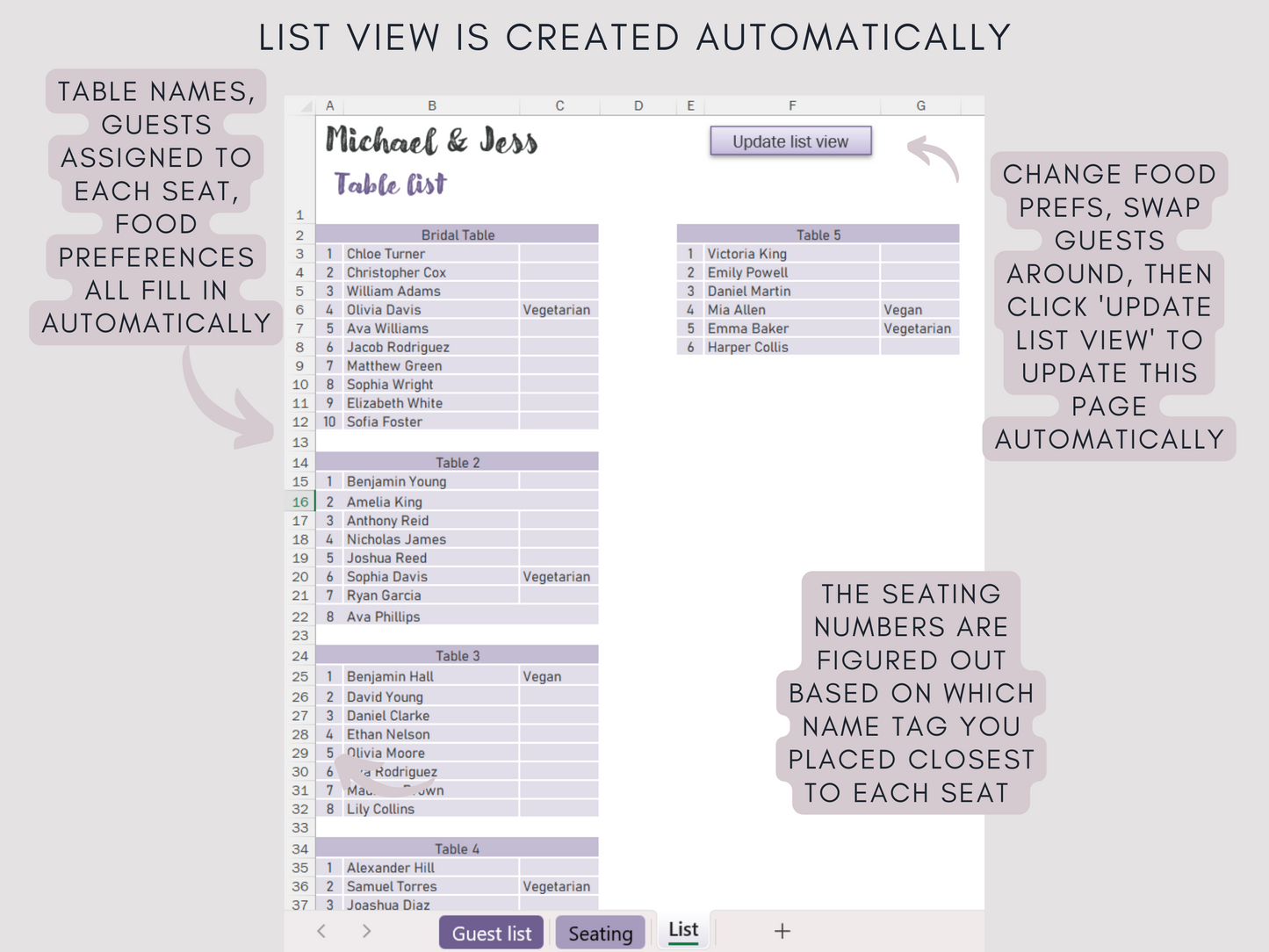 NEW Seating Chart App | SEATBREEZE | Guest list to dream wedding seating plan in 5 minutes